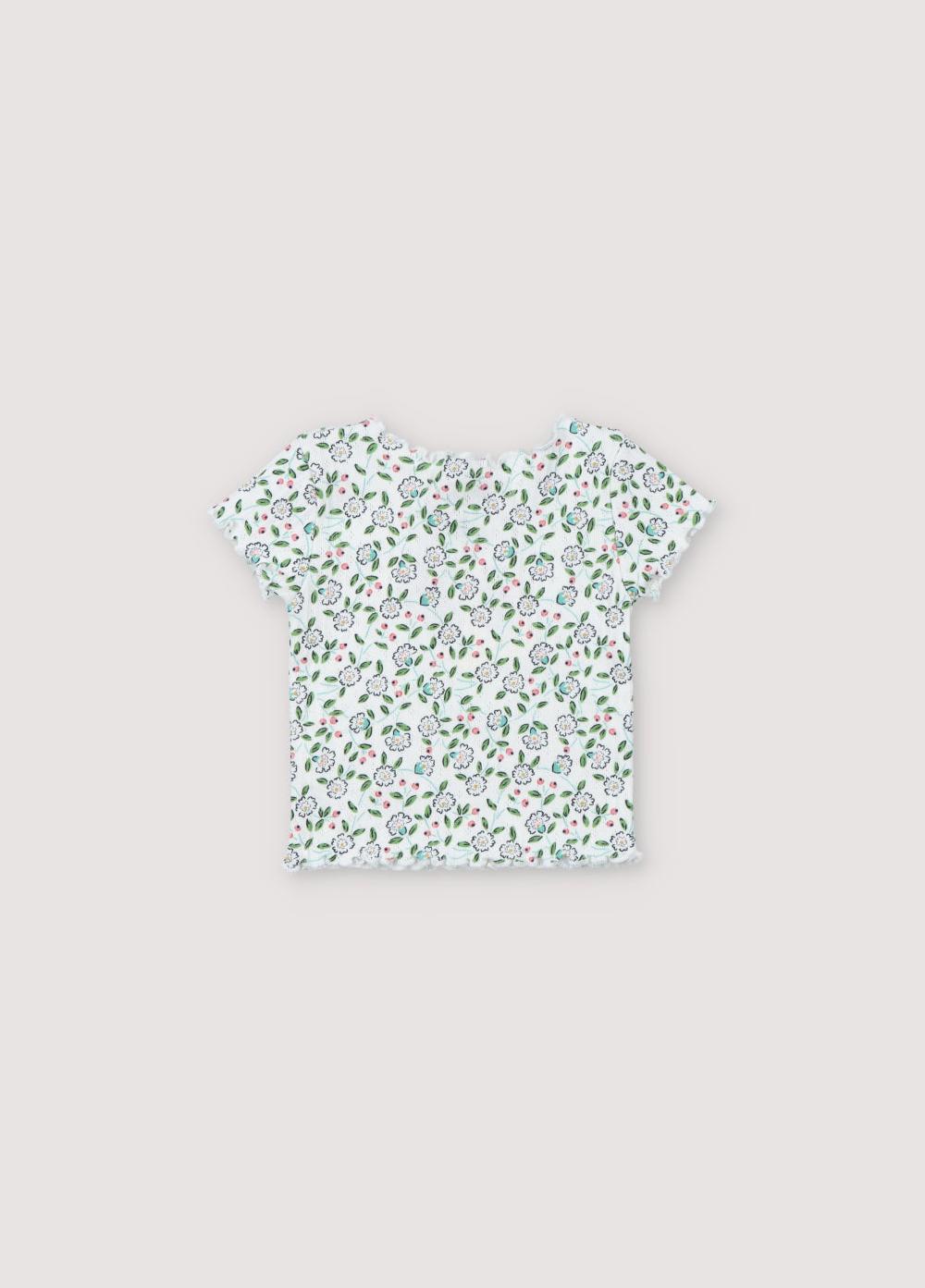 the new society Nicolette Baby Tee Jasmine Flowers estampado Promoción por tiempo limitado