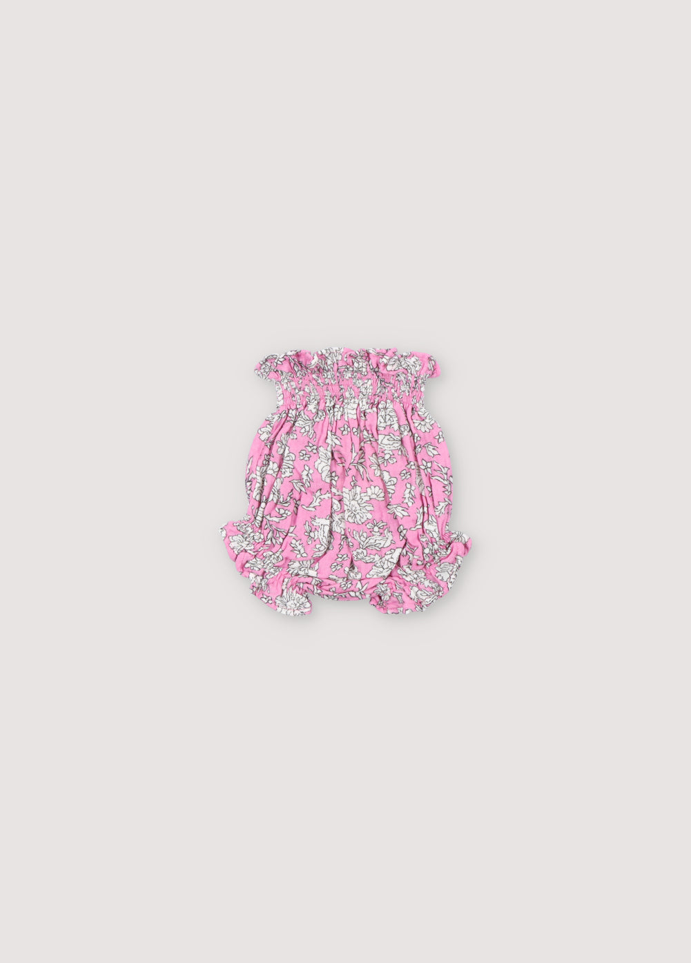 the new society Melina Baby Bloomer Peony Hibiscus Print Oferta exclusiva