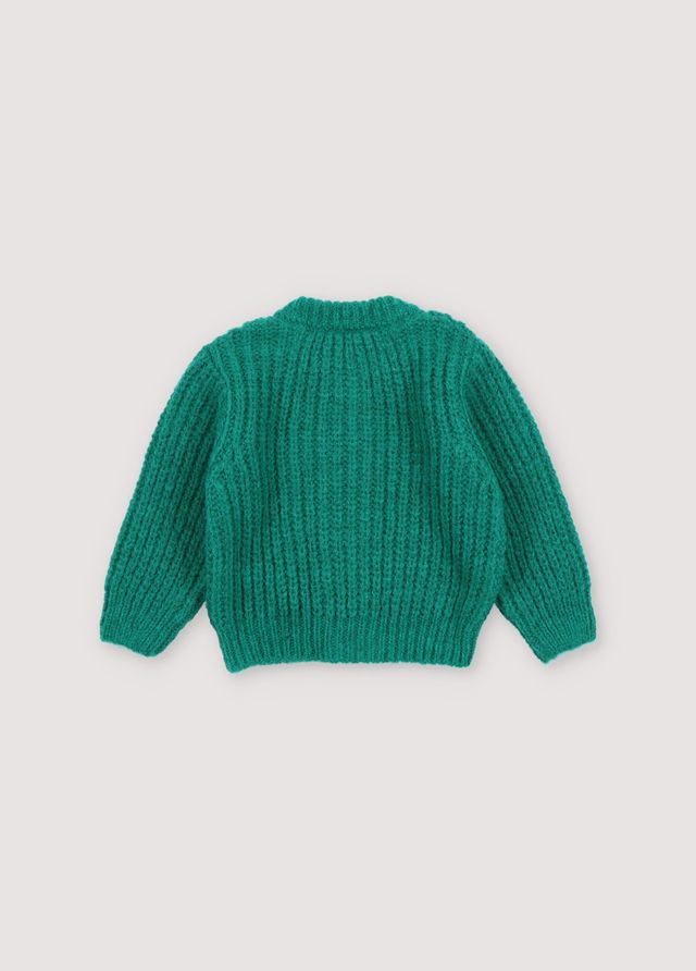the new society Tampere baby cardigan retro verde Venta caliente
