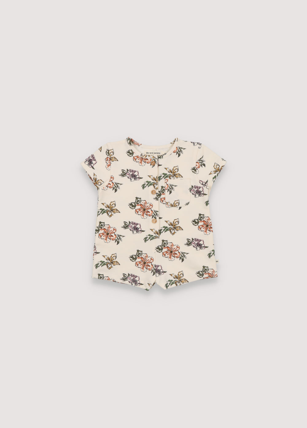 the new society Rancho Baby Rompper Hibiscus_sampling 6m