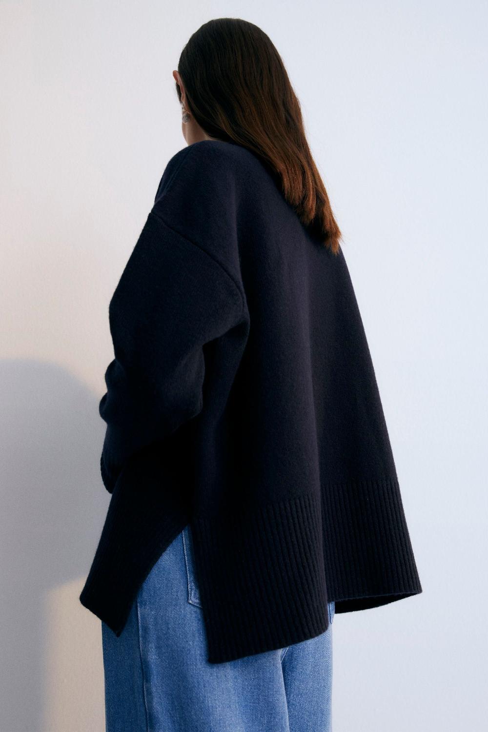 the new society Nikos Woman Jumper Navy Los más vendidos