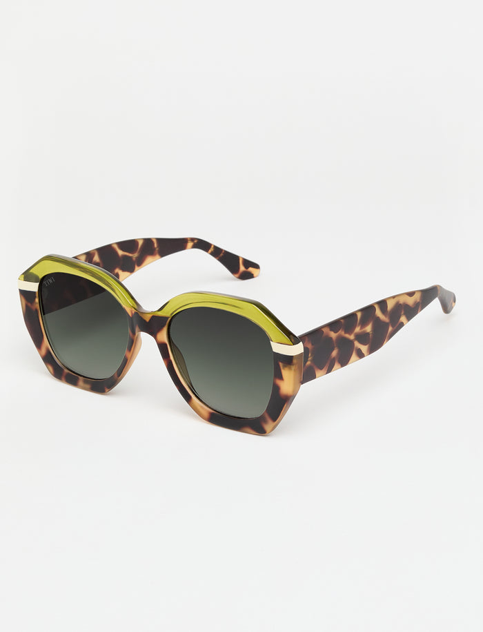 tiwi VEGA Tricolor Green Tortoise/Green/Beige Libre de impuestos