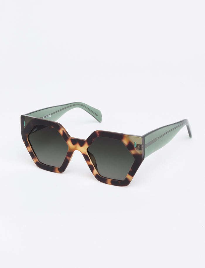 tiwi HEXAGON I Bicolor Green Tortoise / Shiny Green Descuentos del mes