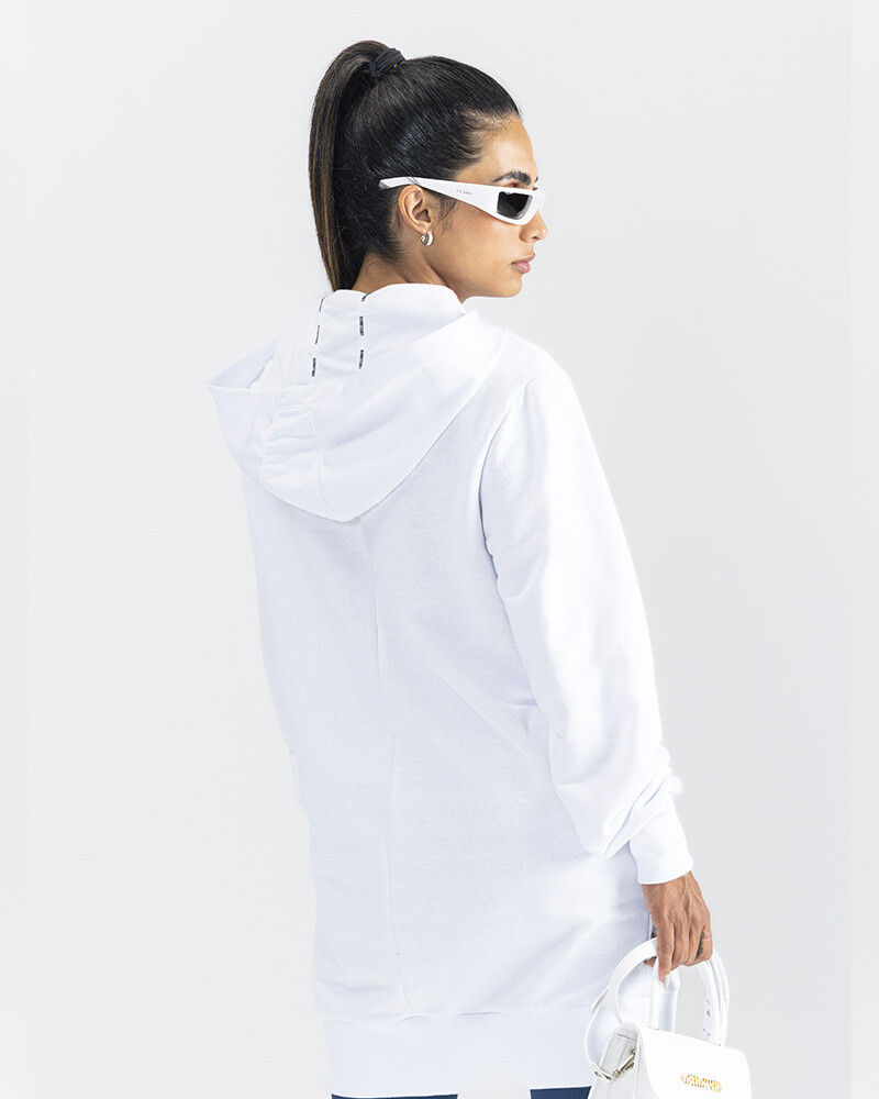 viceversa VESTIDO BUZO BLANCO LBM Ofertas de temporada