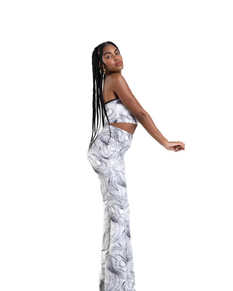 viceversa CONJUNTO TOP Y PANTALON COLOR ESTAMPADO BY LA BELLAMAFIA Promoción trimestral