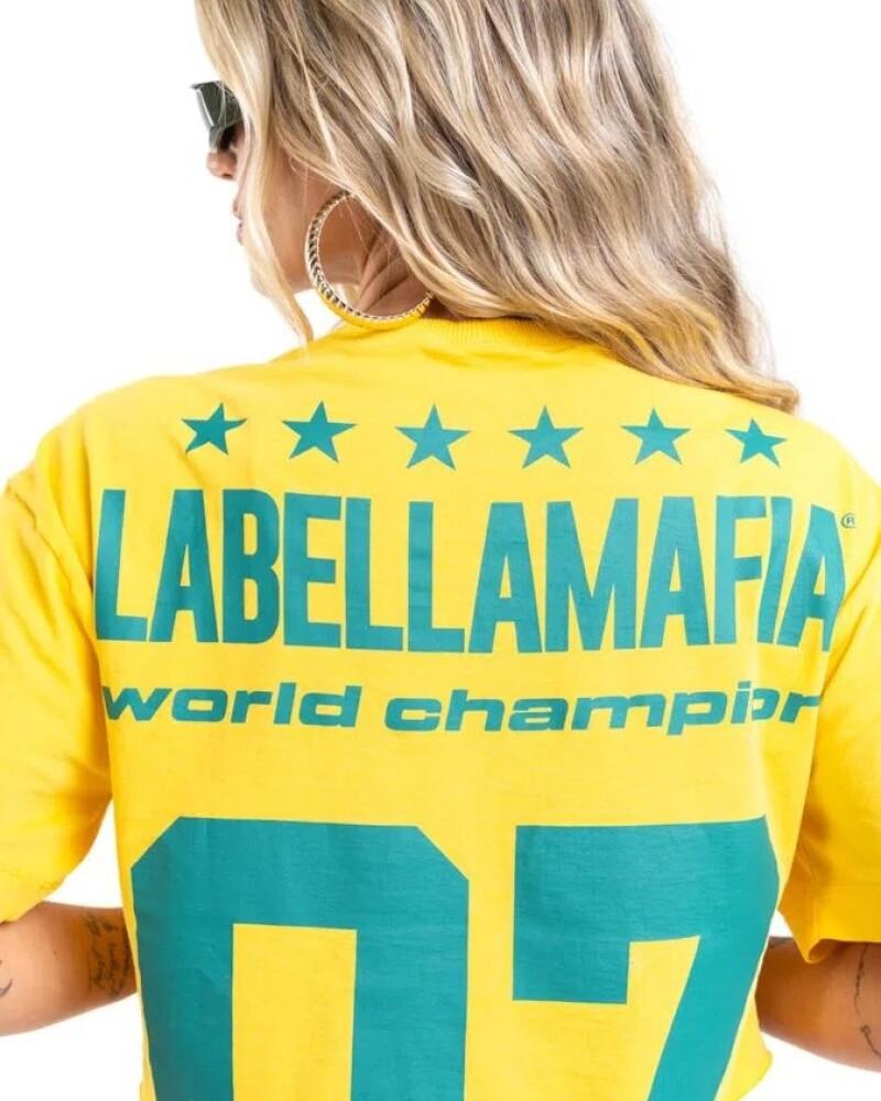 viceversa T-SHIRT COLOR AMARILLO BY LA BELLAMAFIA Ofertas especiales