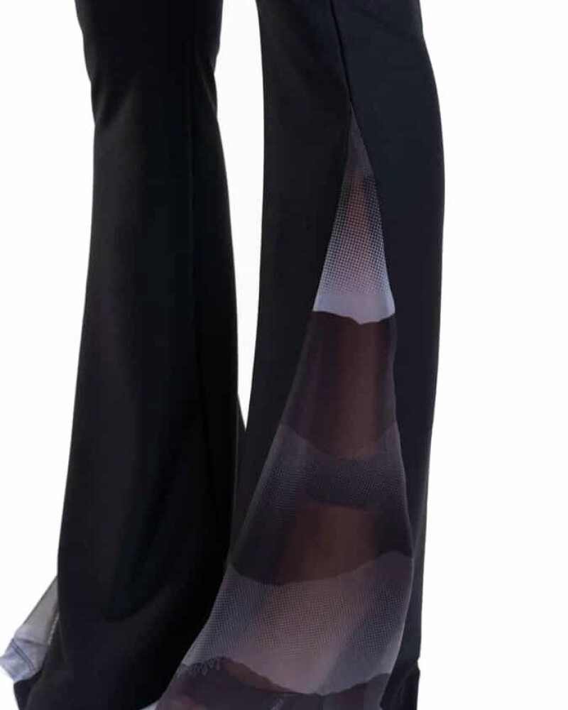 viceversa PANTALON DE COLOR NEGRO BY LA BELLAMAFIA En oferta