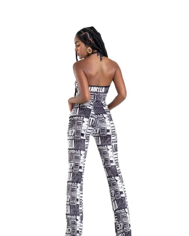 viceversa CONJUNTO TOP Y PANTALON ESTAMPADO BY LA BELLAMAFIA Mejor oferta