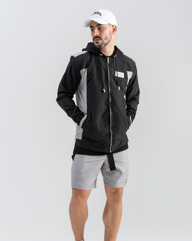 viceversa CHAQUETA NEGRA CON ESPALDA GRIS Superdescuento