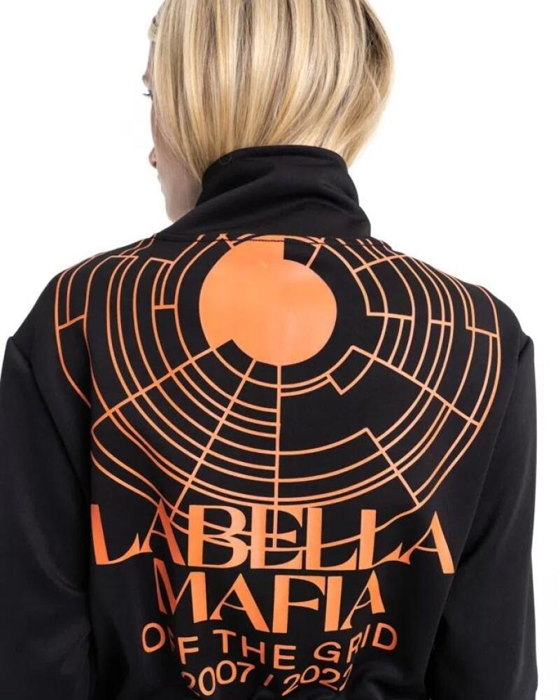 viceversa CHAQUETA NEGRA FUTURA CON ESTAMPA NARANJA Envío internacional gratuito