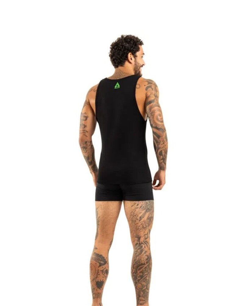 viceversa CONJUNTO MUSCULOSA Y BóXER NEGRO Ofertas de temporada