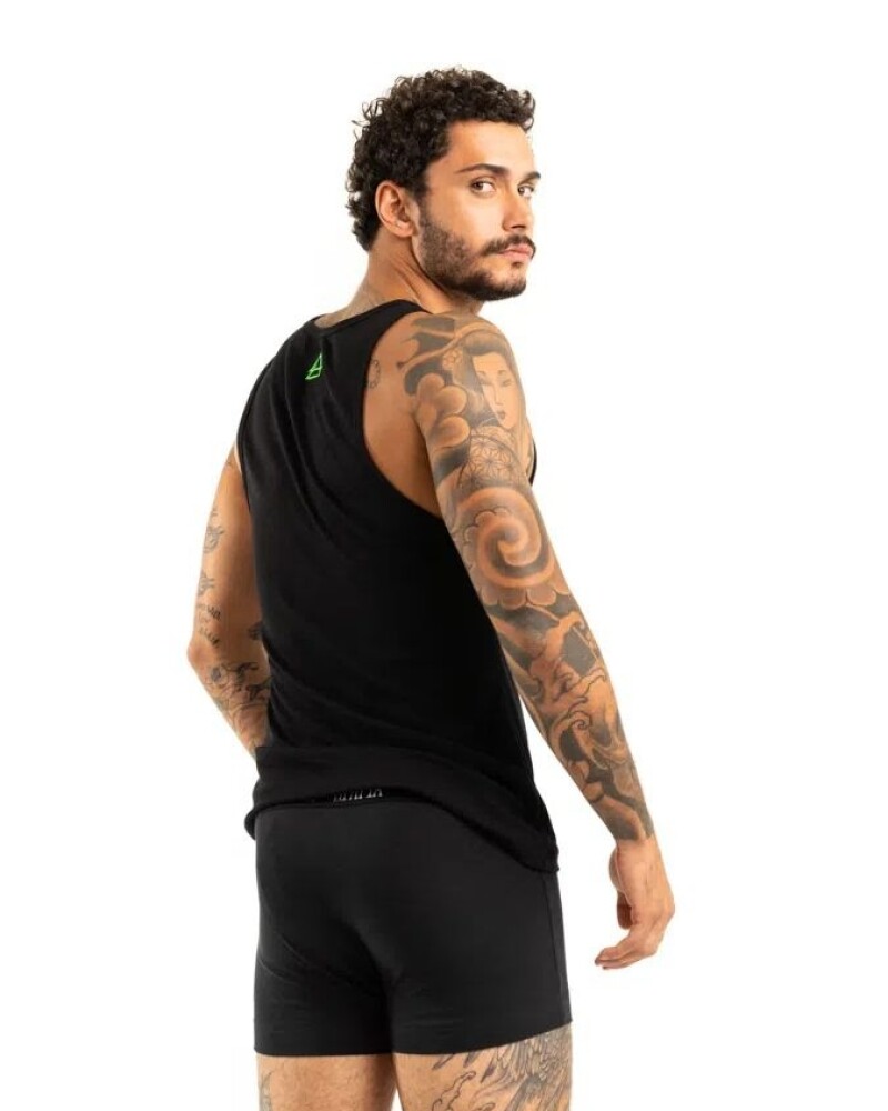 viceversa CONJUNTO MUSCULOSA Y BóXER NEGRO Ofertas de temporada
