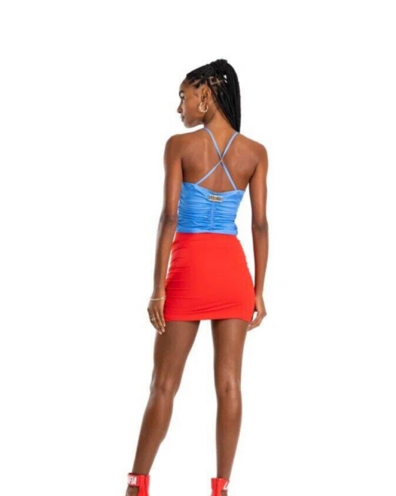 viceversa FALDA DELIRIUM ROJO Venta caliente
