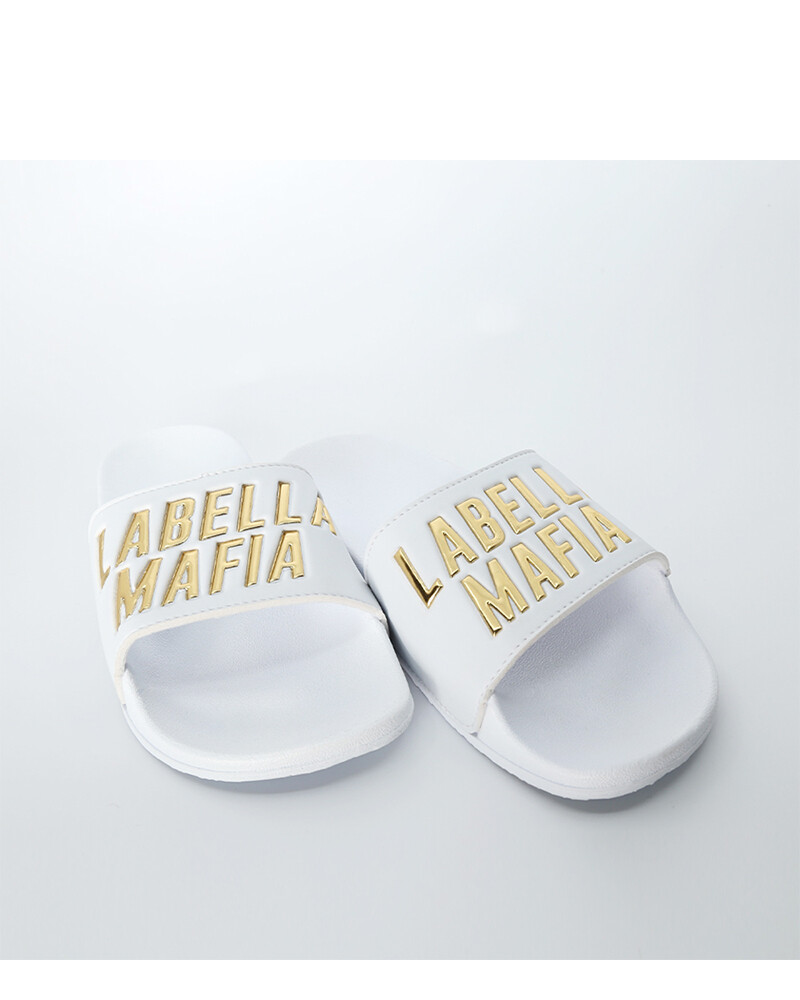 viceversa CHINELAS FUTURA BLANCA & DORADO Último día