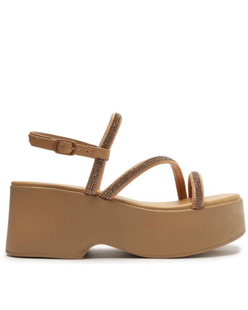 viceversa SANDALIA CON PLATAFORMA BEIGE Rebajas de fin de temporada