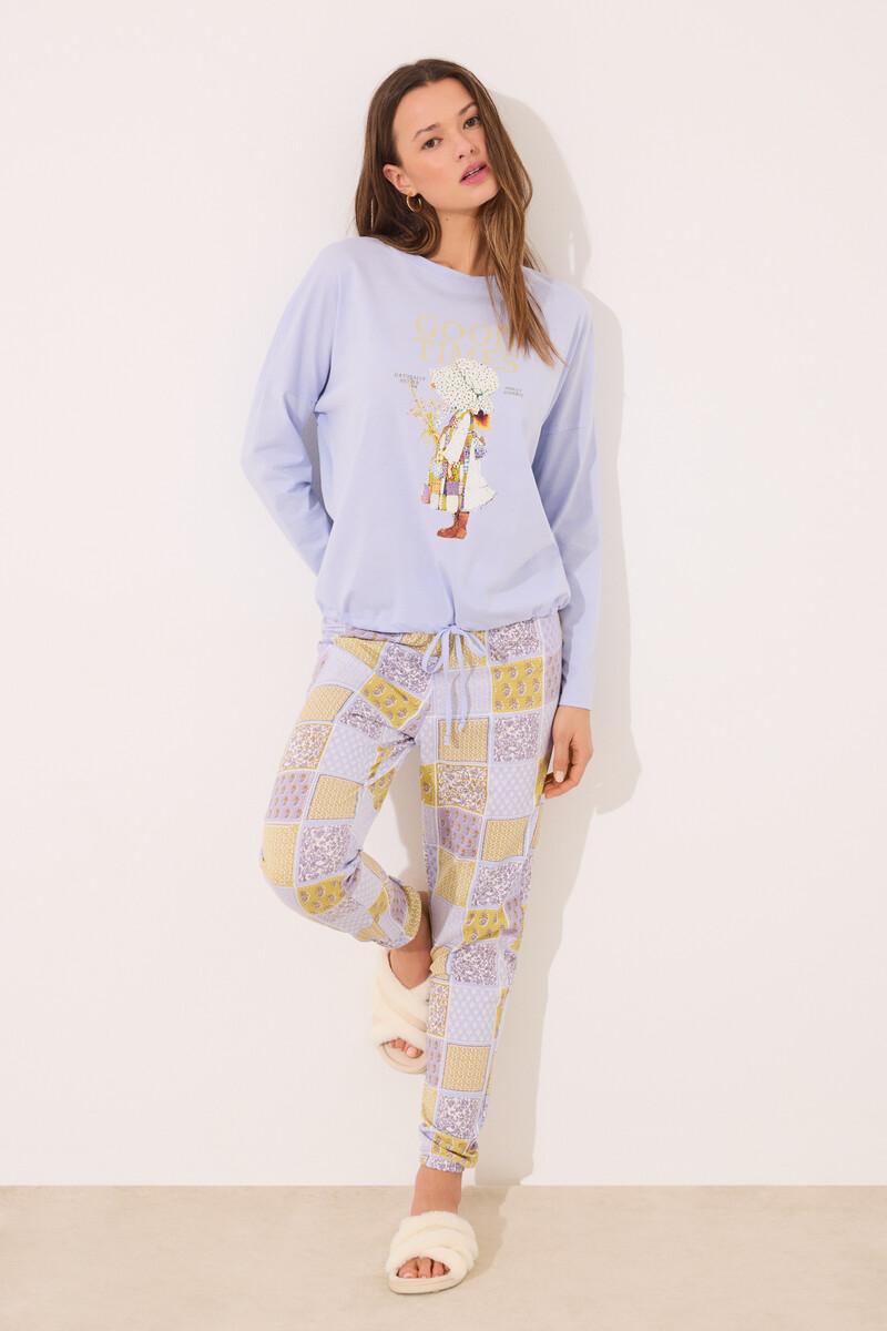women'secret Pijama largo 100% algodón print "Holly Hobbie" Tienda de fábrica
