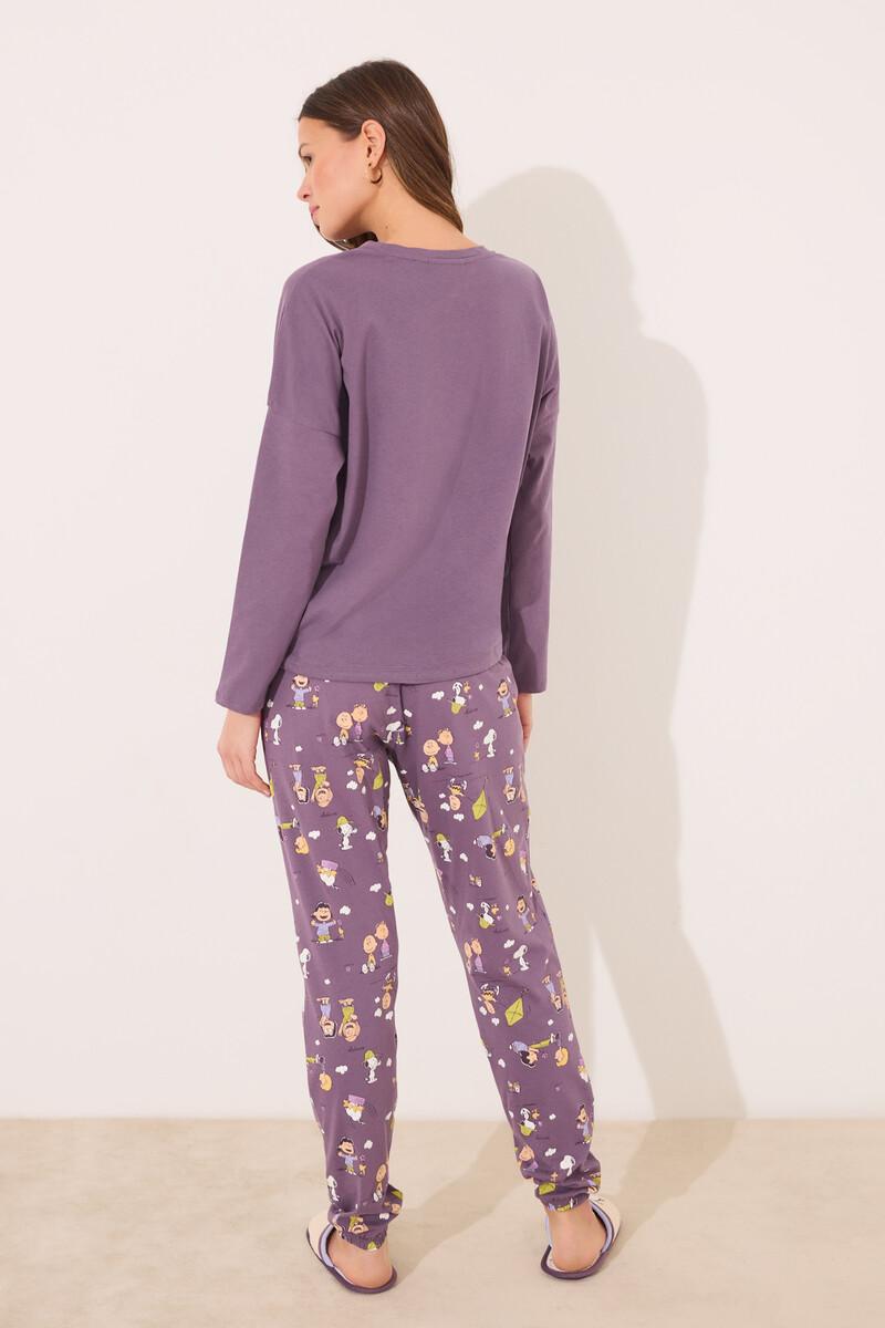 women'secret Pijama largo 100% algodón print Snoopy Descuento por venta flash
