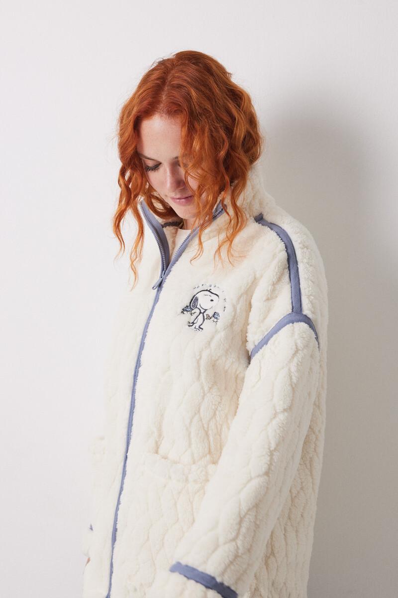 women'secret Bata corta borreguito blanco Snoopy Ofertas especiales