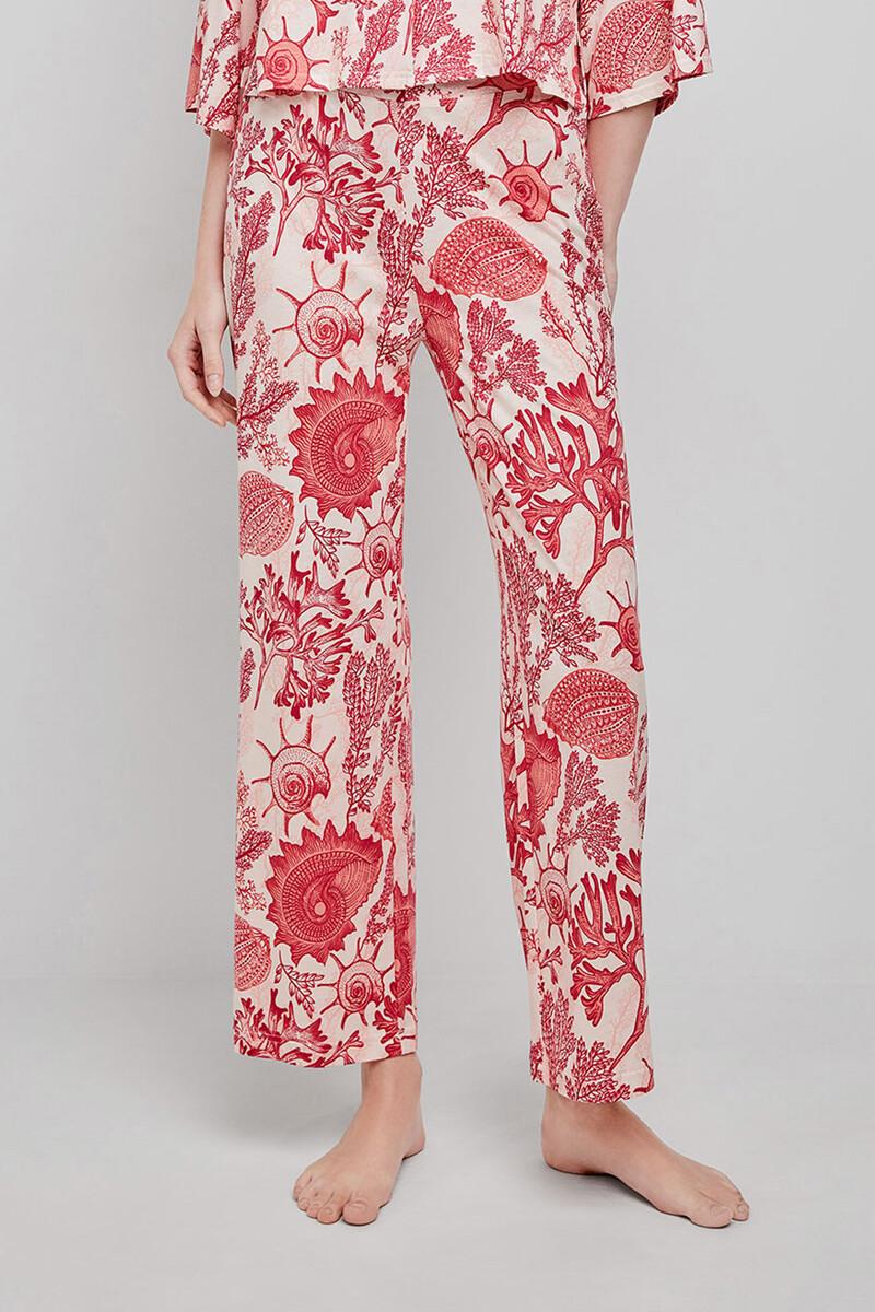 women'secret Pantalón largo pijama estampado corales En línea