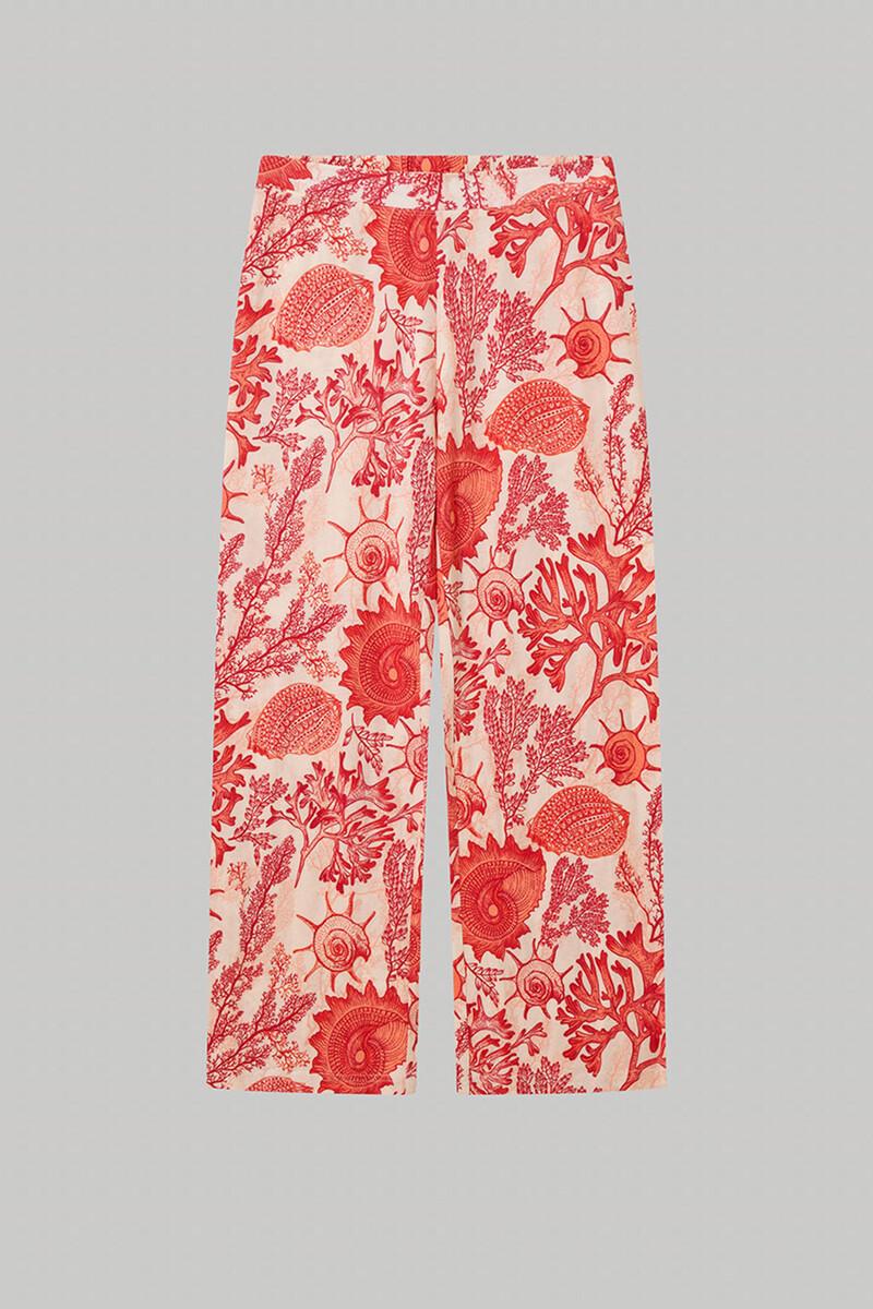 women'secret Pantalón largo pijama estampado corales En línea