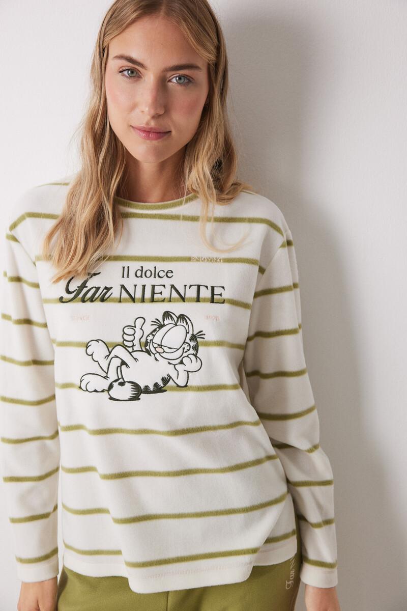 women'secret Pijama largo polar Garfield Rebajas