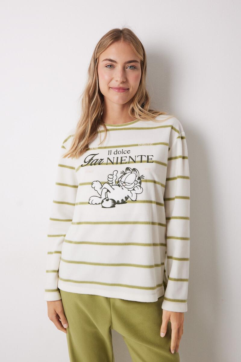 women'secret Pijama largo polar Garfield Rebajas