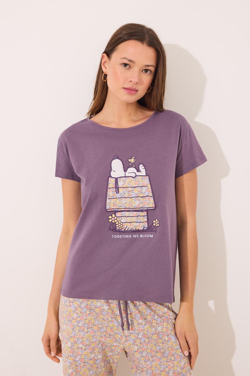 women'secret Pijama manga corta 100% algodón print Snoopy Venta caliente