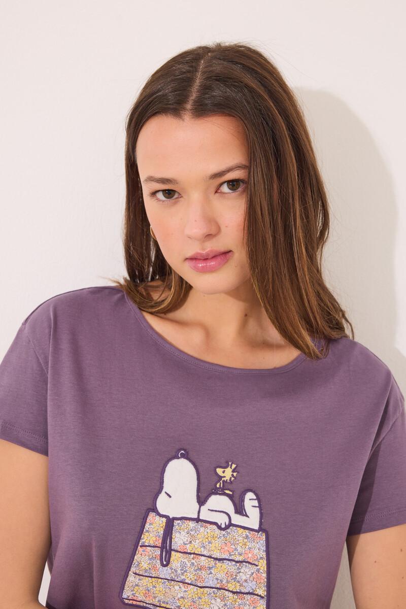 women'secret Pijama manga corta 100% algodón print Snoopy Venta caliente