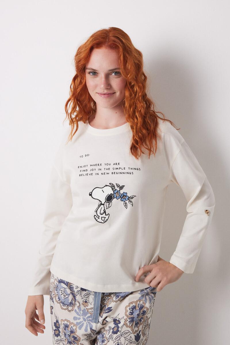 women'secret Camiseta manga larga 100% algodón Snoopy Tienda