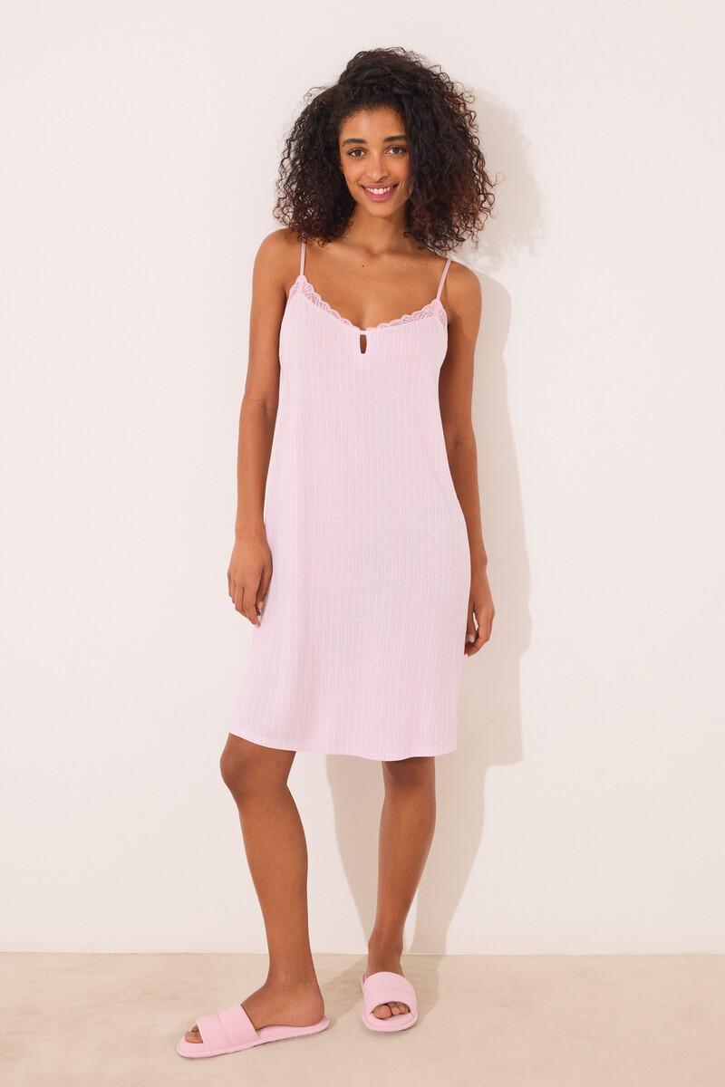 women'secret Camisón corto viscosa rosa Grandes descuentos
