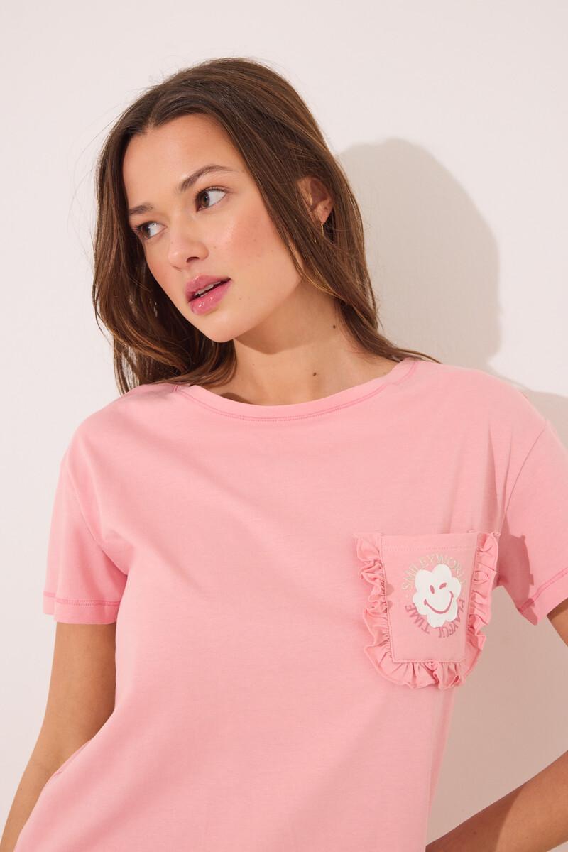 women'secret Pijama 100% algodón rosa Smiley Limitado a 3 días