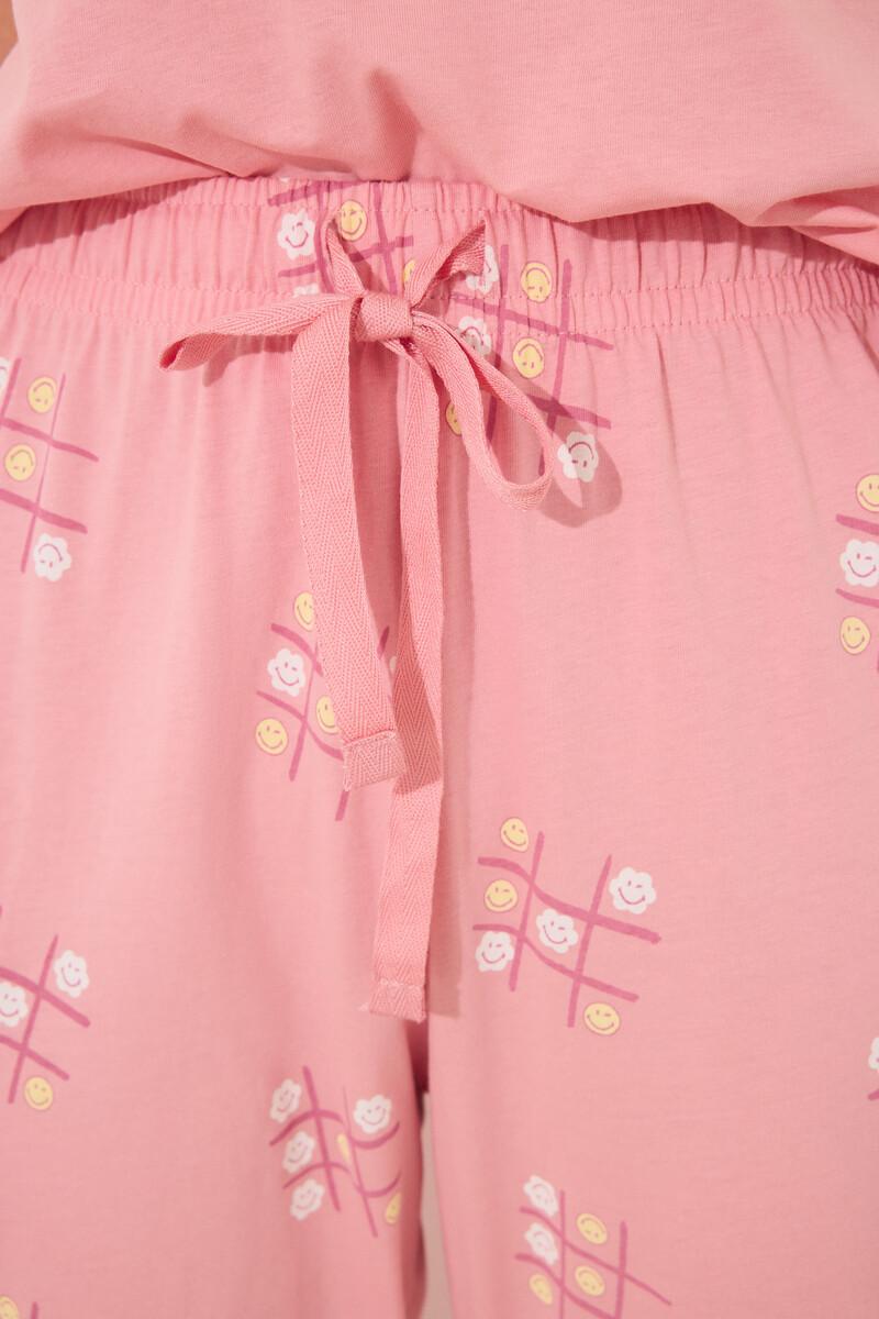 women'secret Pijama 100% algodón rosa Smiley Limitado a 3 días