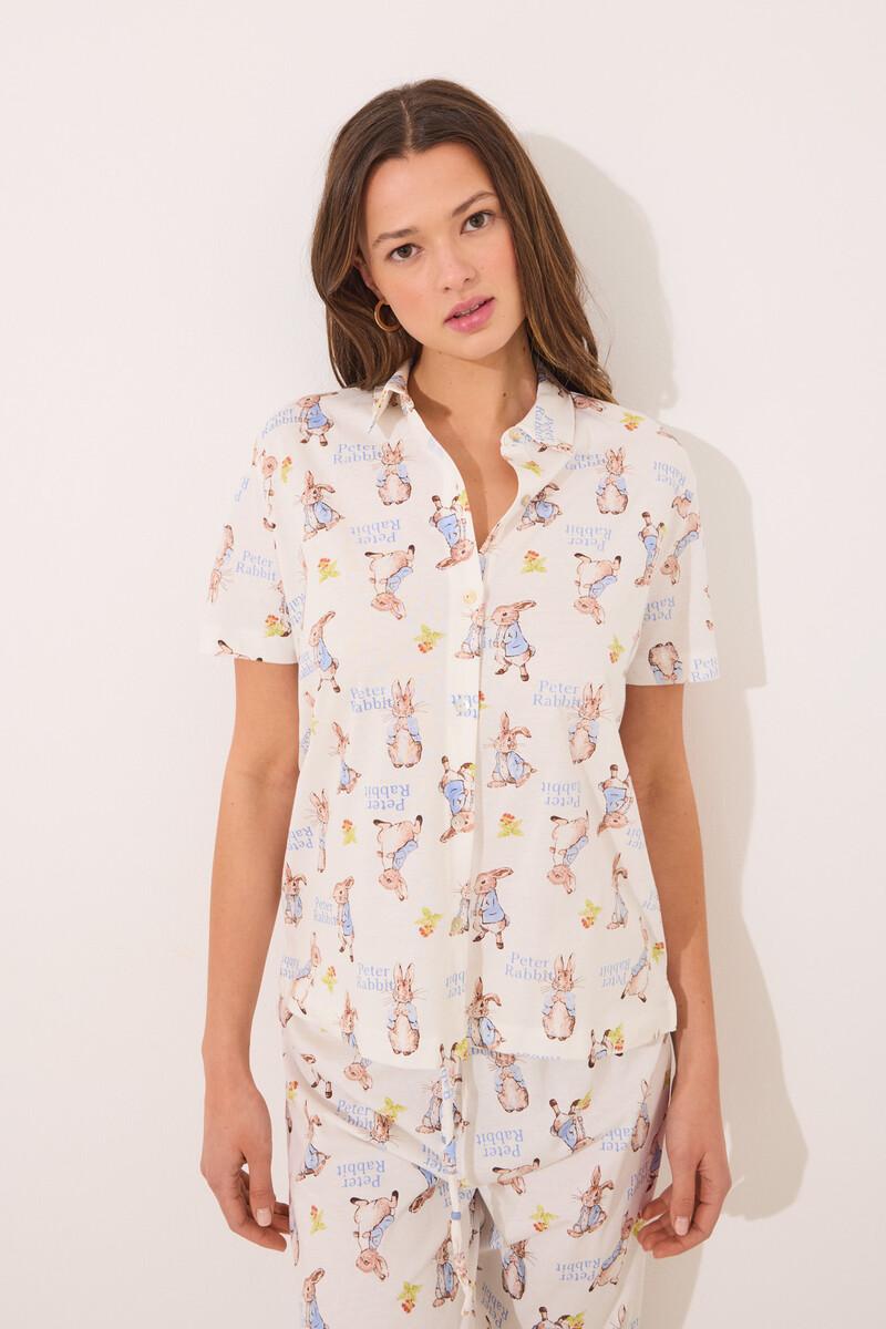 women'secret Pijama camisero 100% algodón "Peter Rabbit" Descuentos del mes