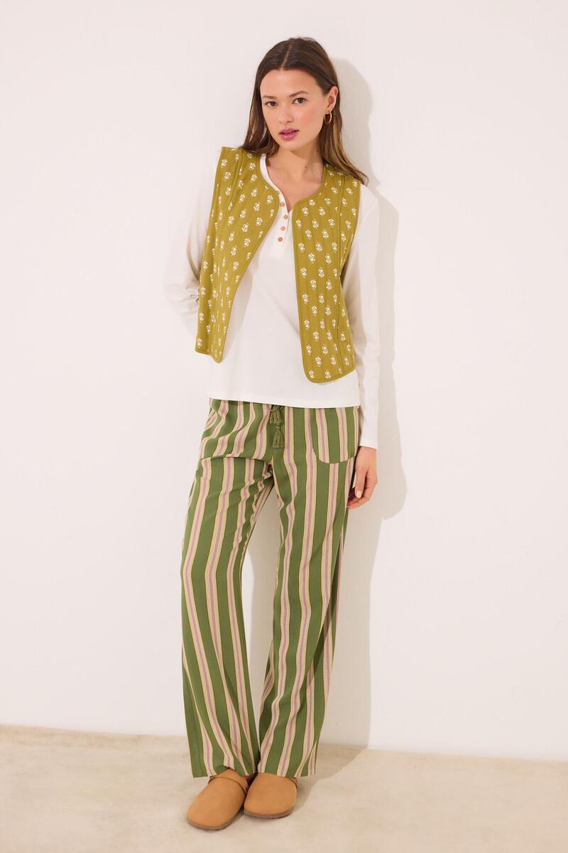 women'secret Chaleco reversible 100% algodón print floral Ofertas de temporada