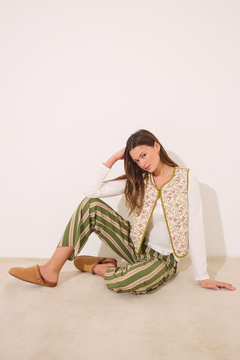 women'secret Chaleco reversible 100% algodón print floral Ofertas de temporada