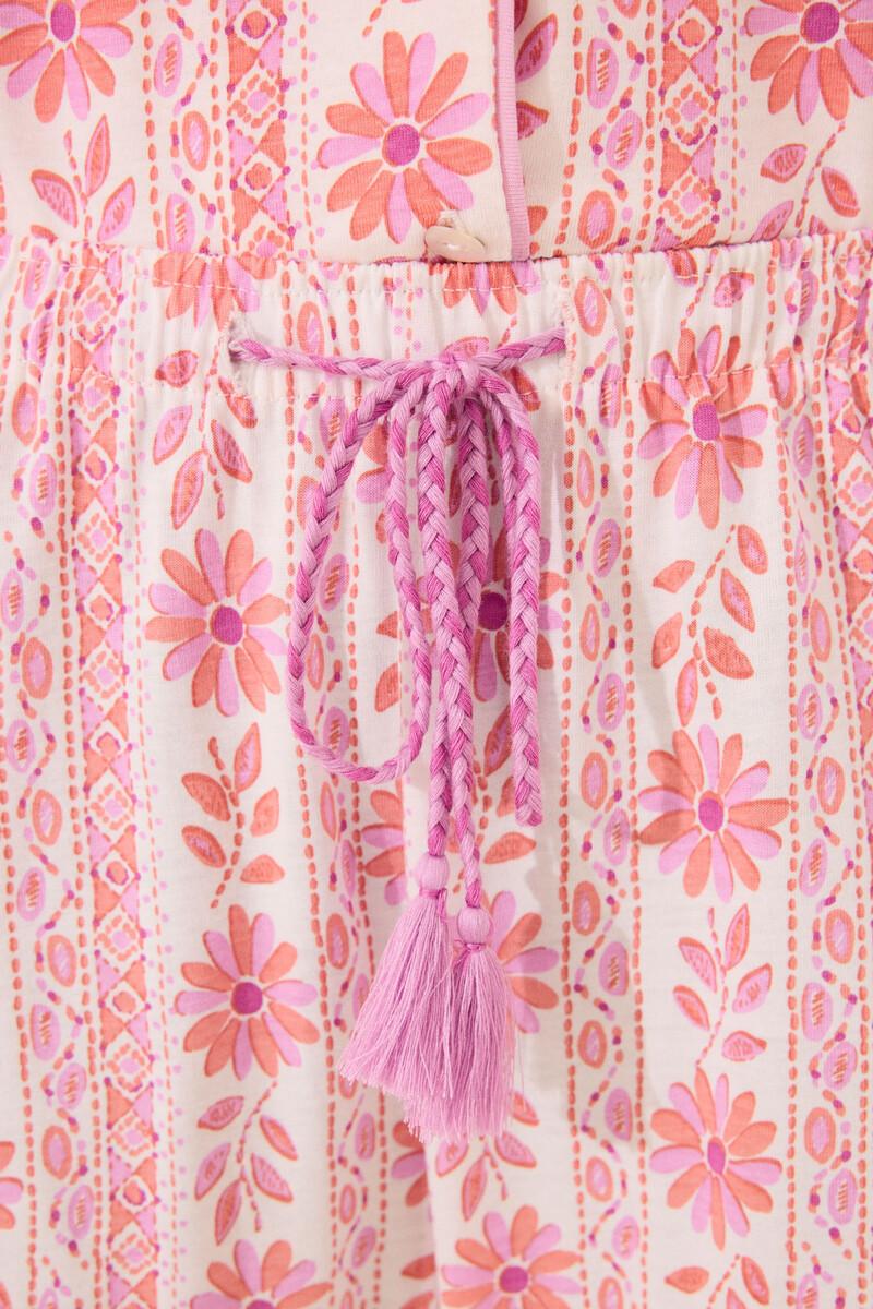 women'secret Pijama camisero Capri 100% algodón flores Rebajas de fábrica