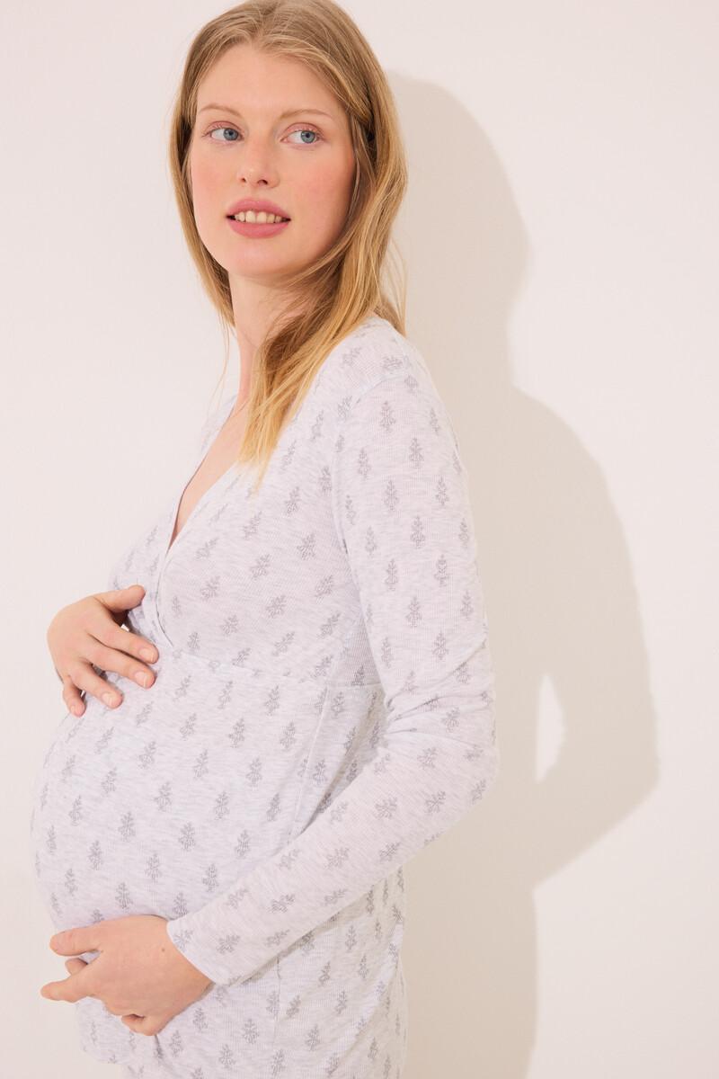 women'secret Pijama "maternity" soft touch gris Descuento
