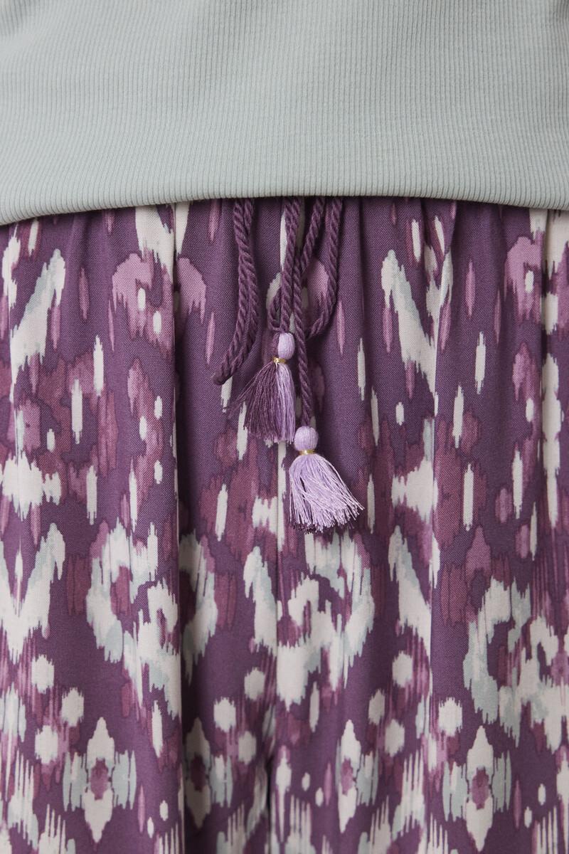 women'secret Pantalón largo viscosa estampado ikat Oferta especial