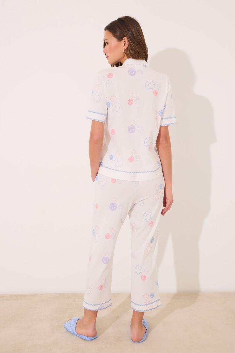 women'secret Pijama camisero 100% algodón Smiley Últimos 2 días