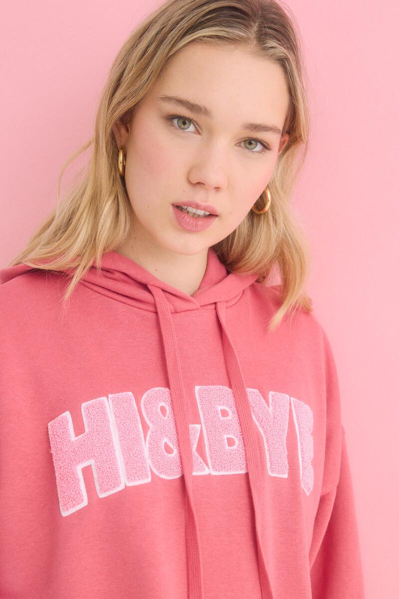 women'secret Sudadera capucha felpa algodón rosa Devoluciones gratuitas
