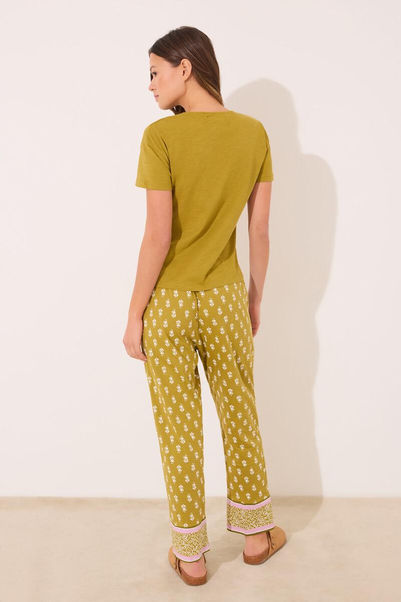 women'secret Pantalón largo carrot 100% algodón sellos Ofertas