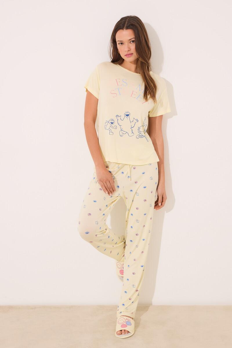 women'secret Pijama viscosa soft touch amarillo "Barrio Sésamo" Los más vendidos