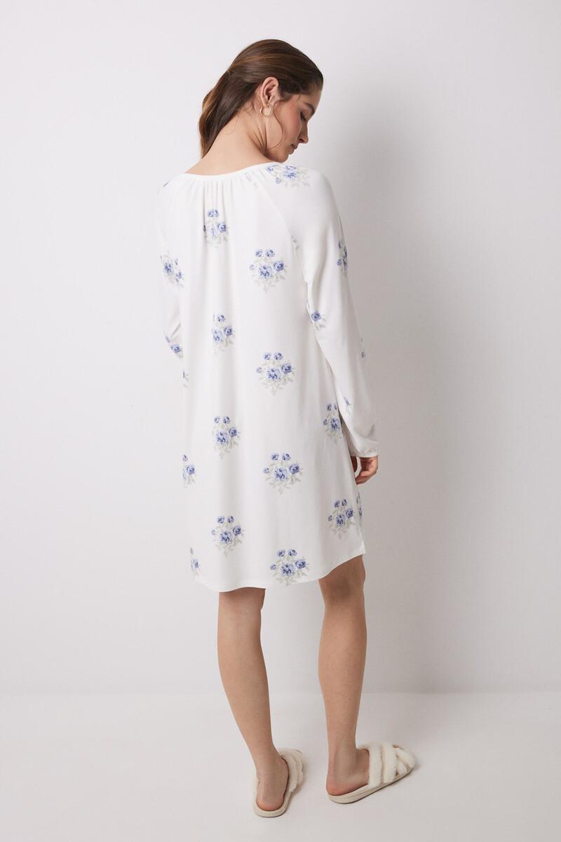 women'secret Camisón largo tejido punto suave blanco Oferta especial de fábrica