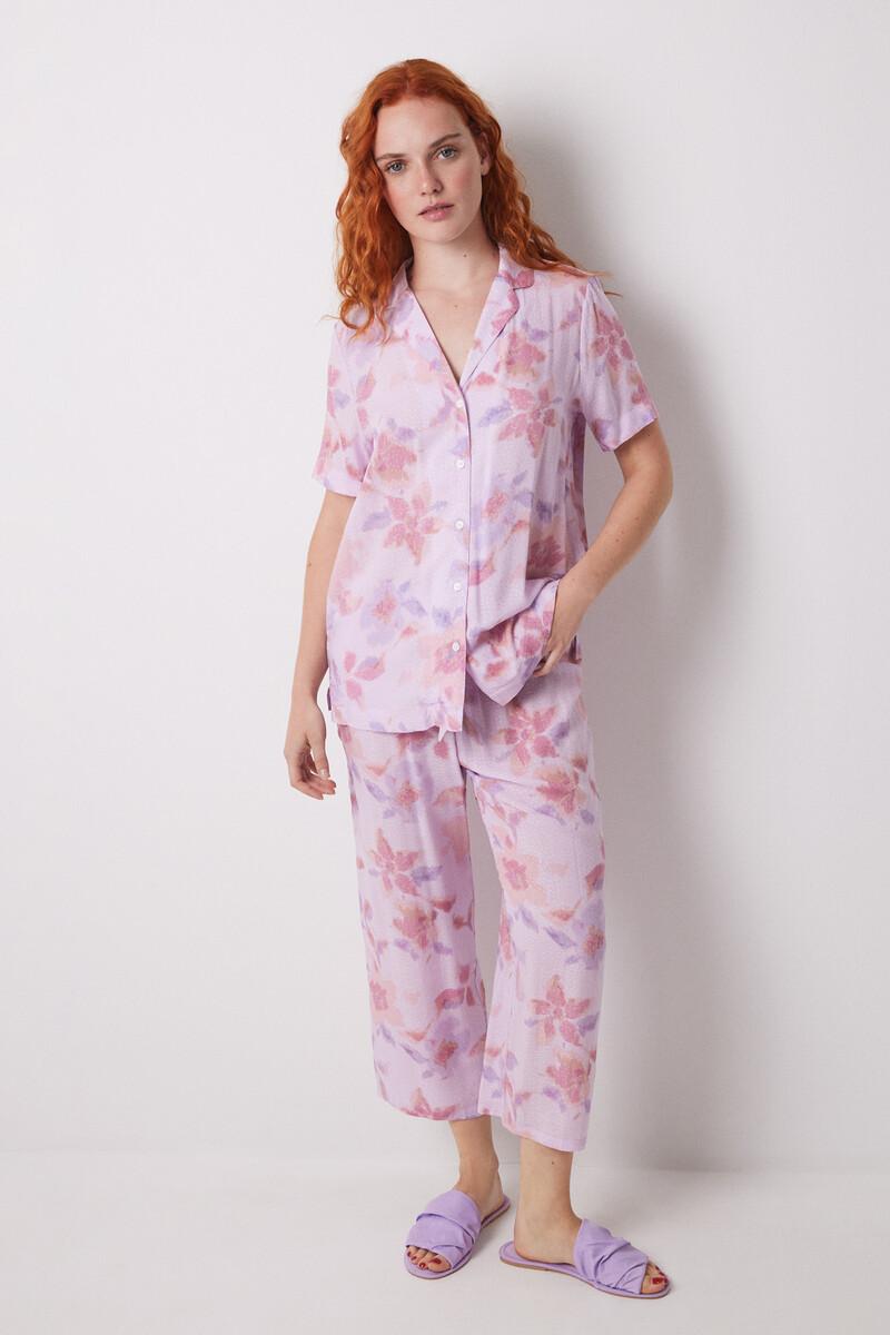 women'secret Pijama camisero Capri viscosa flores Descuentos del mes