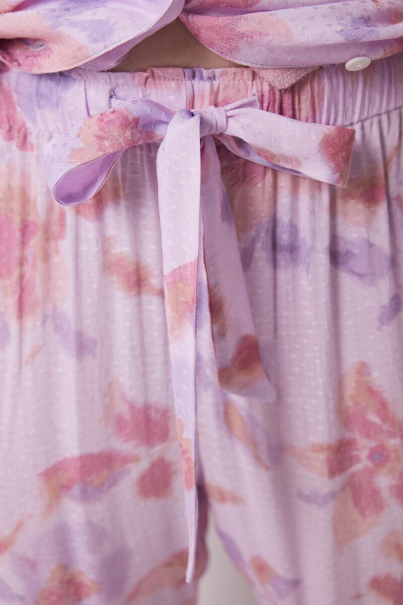 women'secret Pijama camisero Capri viscosa flores Descuentos del mes