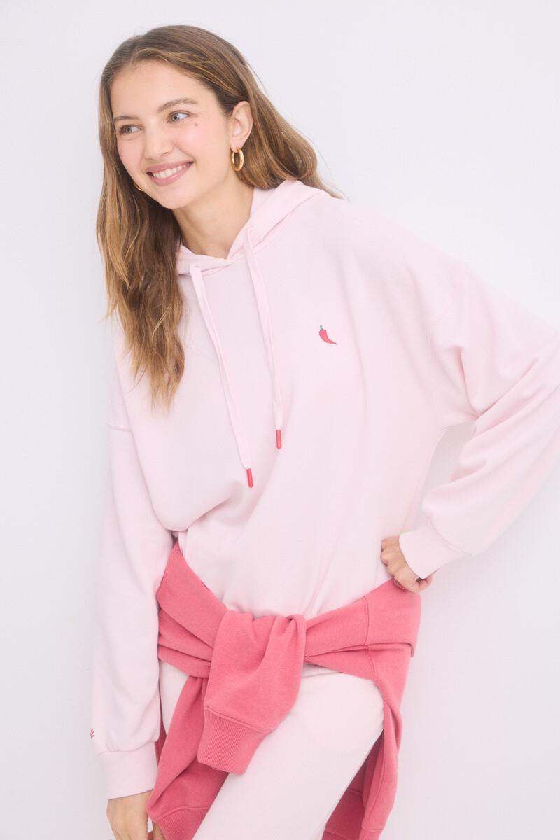 women'secret Sudadera capucha felpa algodón rosa Grandes ahorros