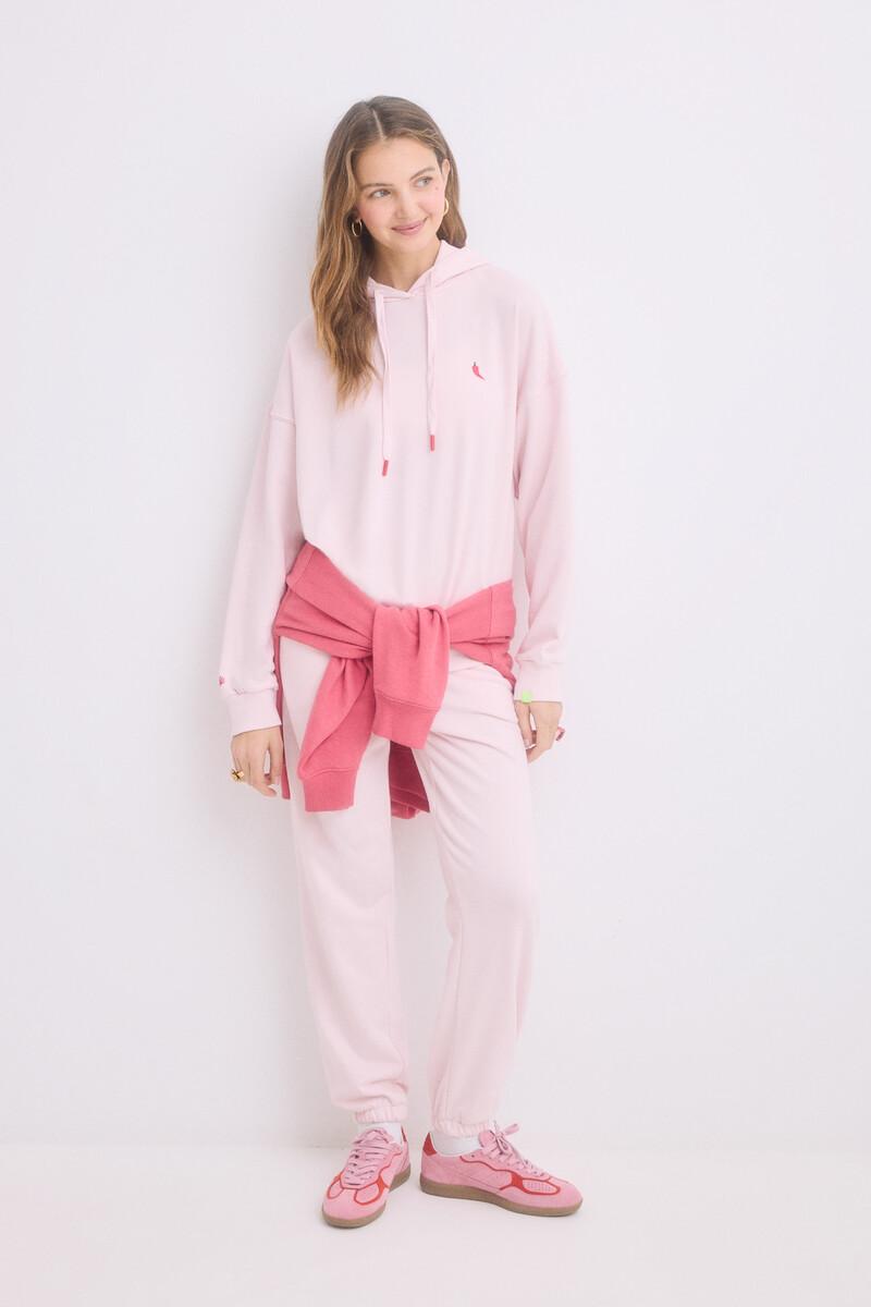 women'secret Sudadera capucha felpa algodón rosa Grandes ahorros