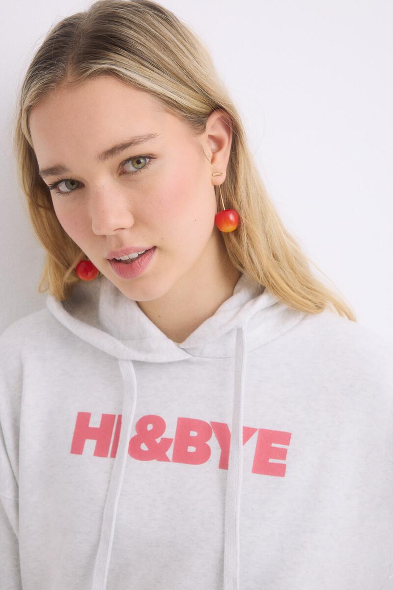women'secret Sudadera capucha felpa algodón gris Los más vendidos