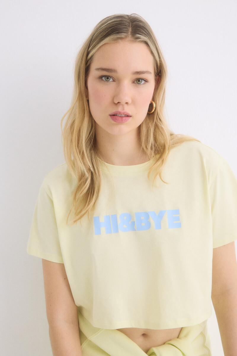women'secret Camiseta 100% algodón amarillo Tienda