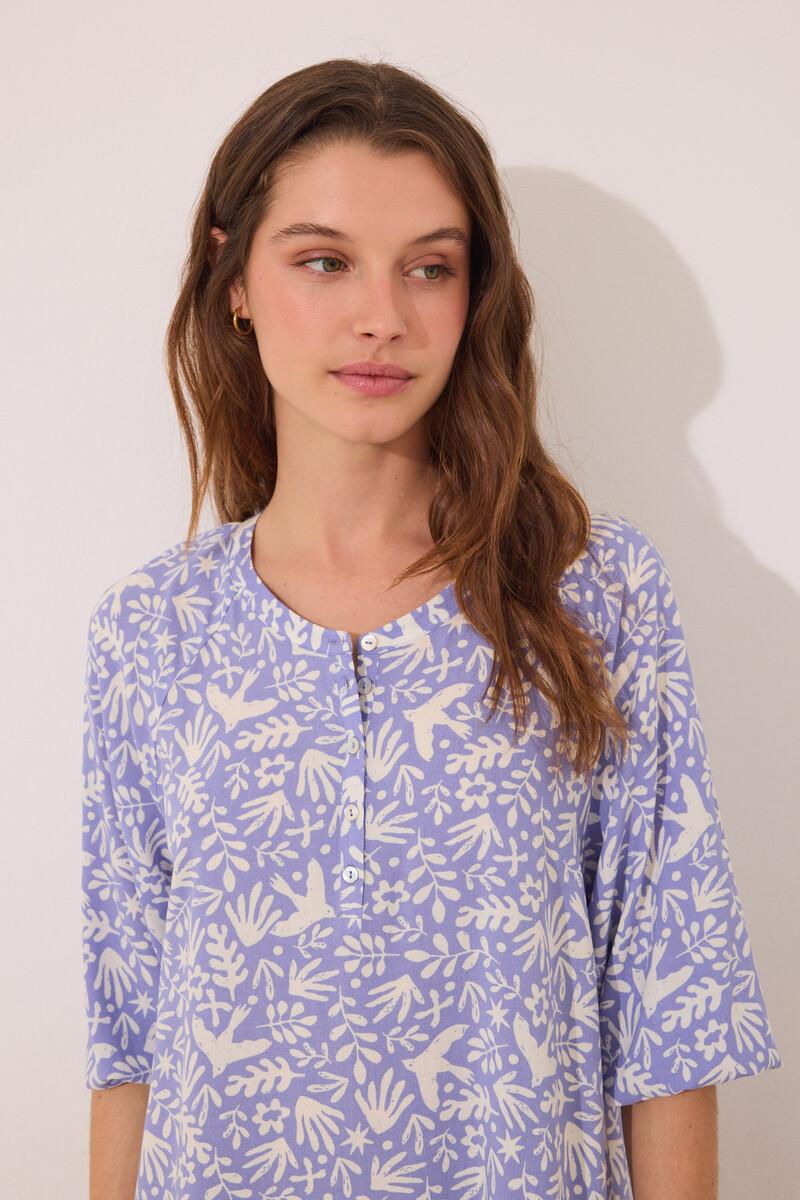 women'secret Camisola viscosa lila estampado Mejor oferta